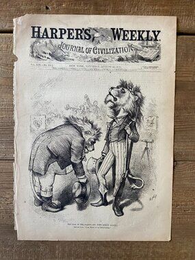 Harpers Weekly, Thomas Nast, Political Cartoon,